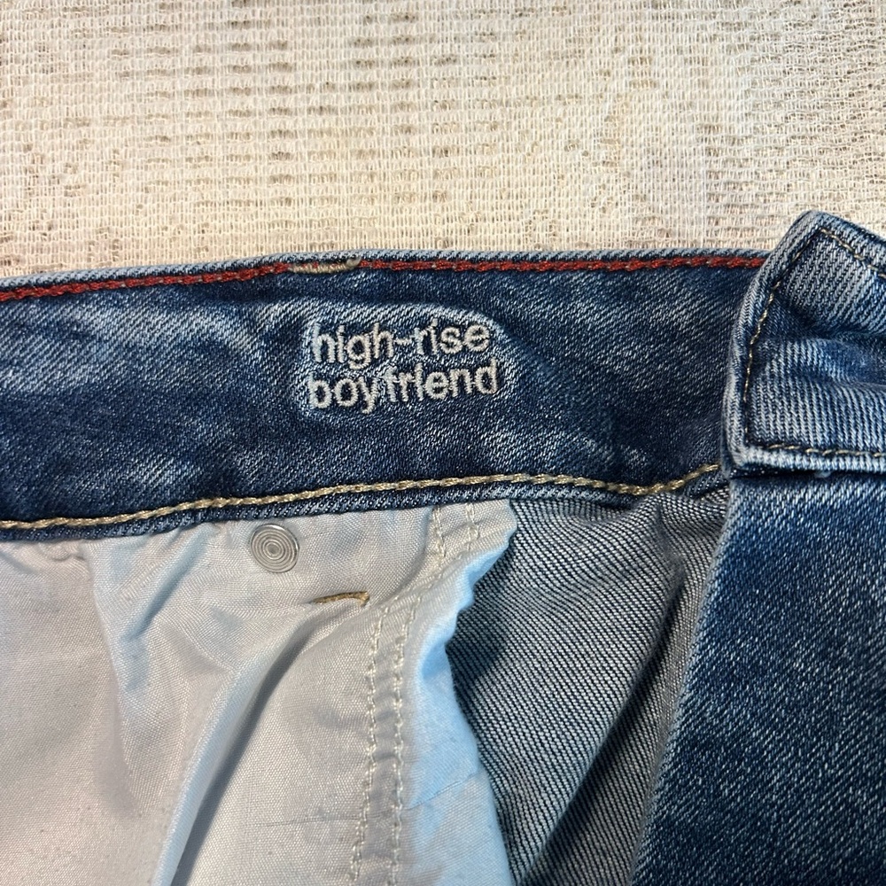 Maurices Dark Blue Distressed Ankle Jeans - Picture 5 of 5